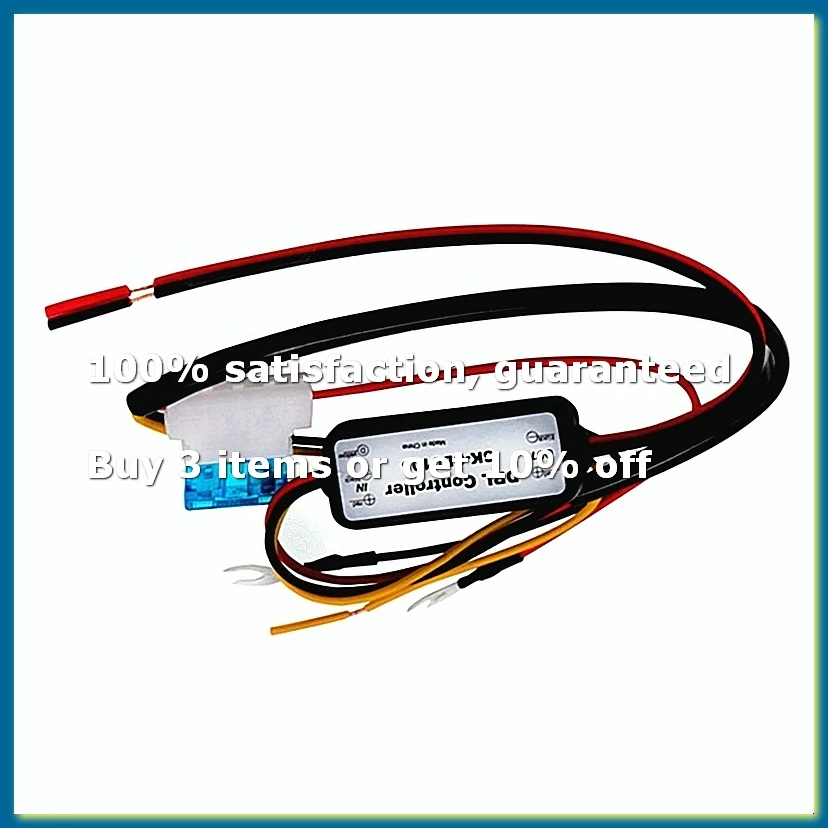 1Pcs DRL Controller Auto Car LED Daytime Running Light Relay Harness Dimmer On Off 12-18V Fog Light