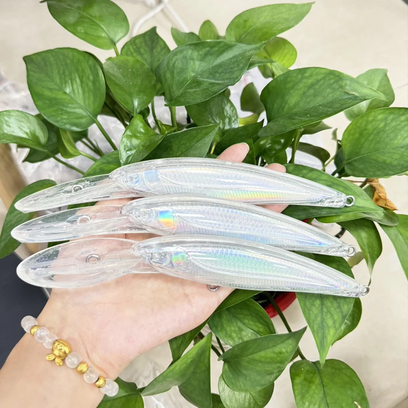 

20 шт. неокрашенных заготовок для воблеров-минноу, 160 мм, 67 г, большие троллинговые приманки для глубоководной рыбалки, искусственные приманки, воблеры, рыболовные товары