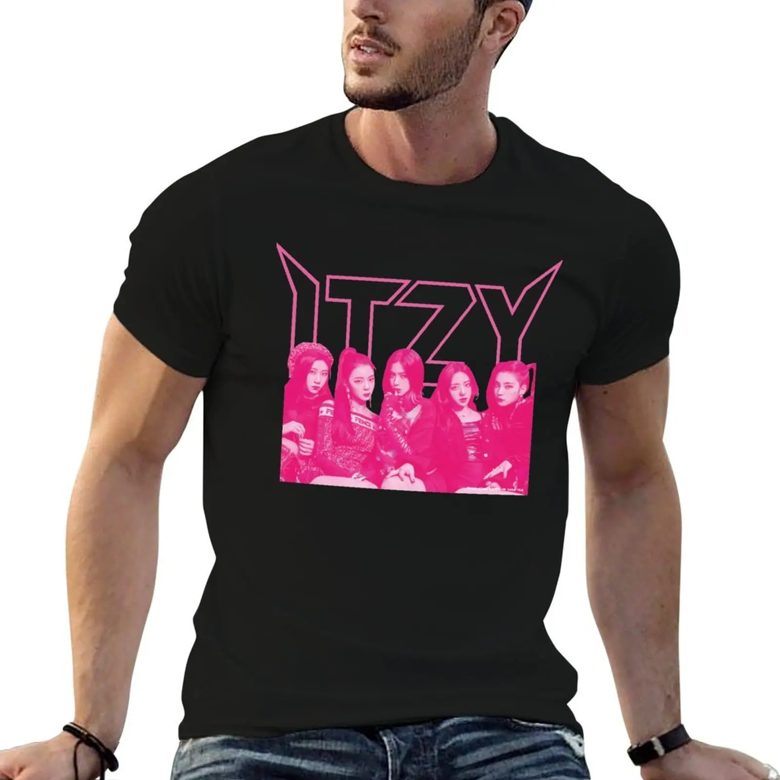 

Metal ITZY - Pink (Black version) T-Shirt funny t shirts dark humor t shirts for man slim fit T-Shirt