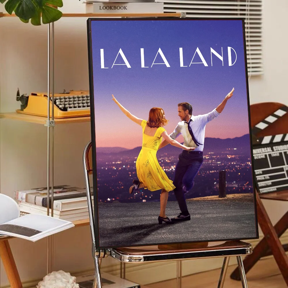 La La Land Poster Self-adhesive Art Poster Whitepaper Prints Posters Artwork Aesthetic Art Wall Painting