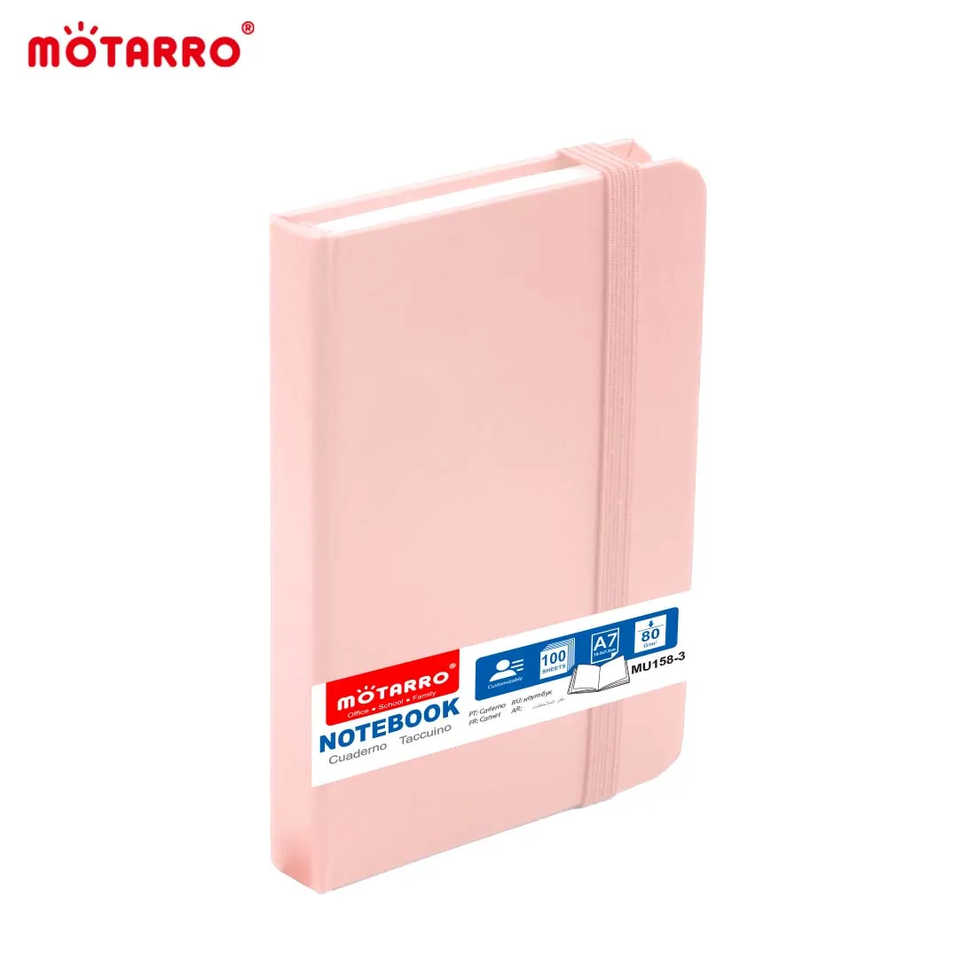 MOTARRO 1Pcs A7 Notebook Macaron Pink Notepad Cartoon Memo Ins Hand Ledger for Student School Office Supplies Notepad