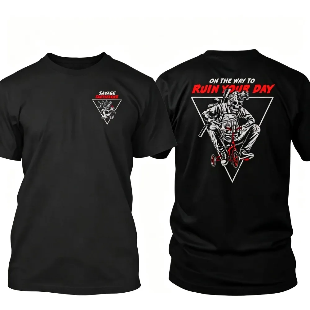 2026 New  Summer Oversized Tactical T-shirt for Men, Military Enthusiast Streetwear Loose Casual Short Sleeve Top