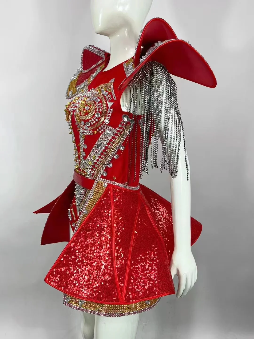 Women Luxury Crystals Stones Bodysuit Nightclub Sexy Singer Dance Stage Outfit Show Armor Catsuit Bar Party Performance Costume