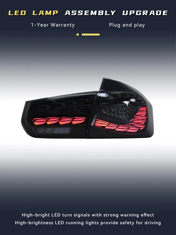 

Car Lights For BMW 3 Series F30 F35 2013-2017 LED Tail Light 320 325 Dragon Scale Style Design Assembly Upgrade Tools Accessory