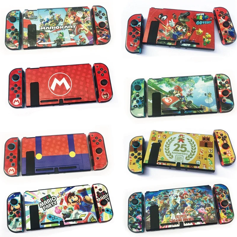 Super Mario Case for Nintendo Switch Oled Protective Cases Anime Hard Shell for Switch NS Console Joycon Cover Accessories Gift