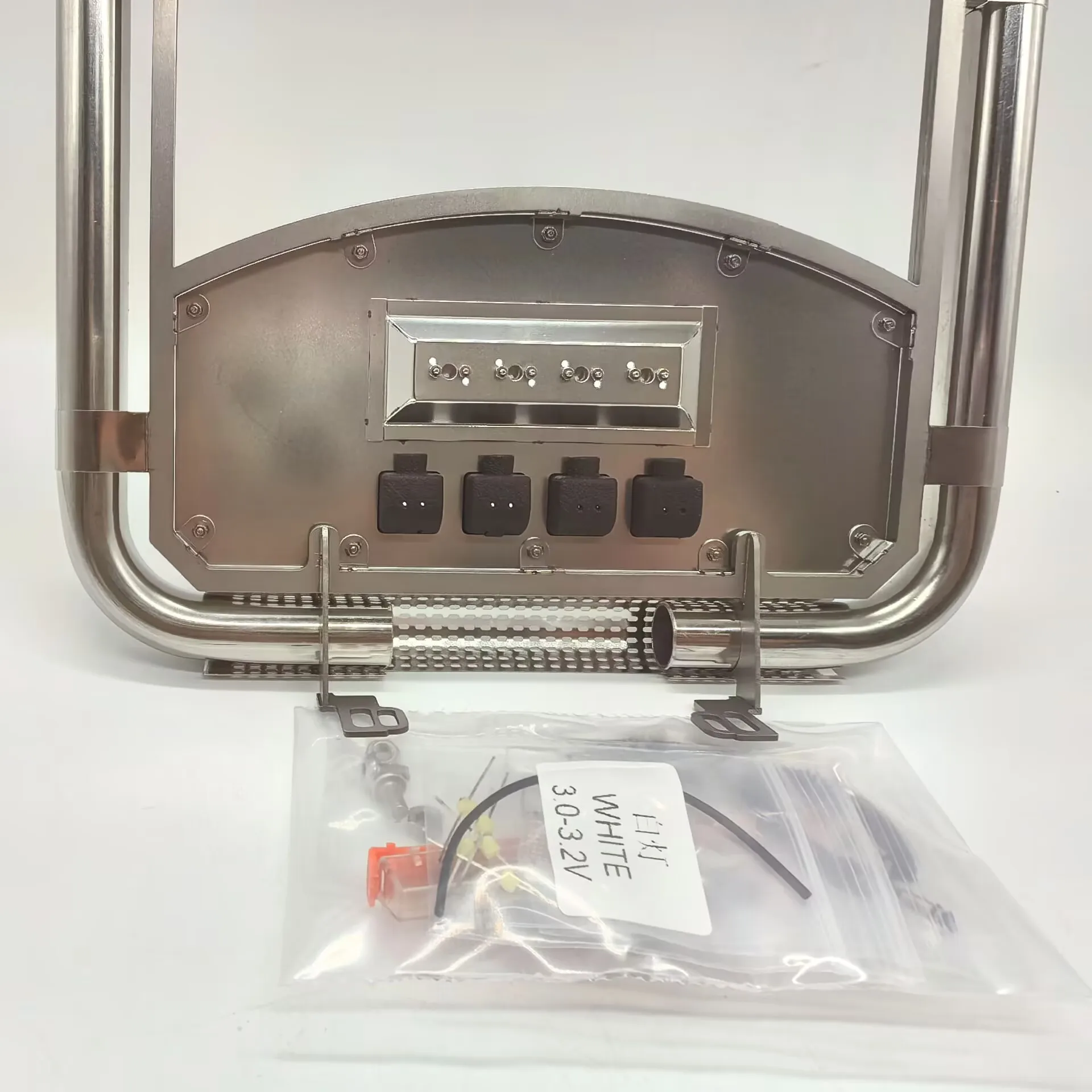 Chaminé de escape de simulação de metal em escala 1:14 para tamiya adequado para entusiastas de modelagem que gostam do estilo de caminhão euro para diy