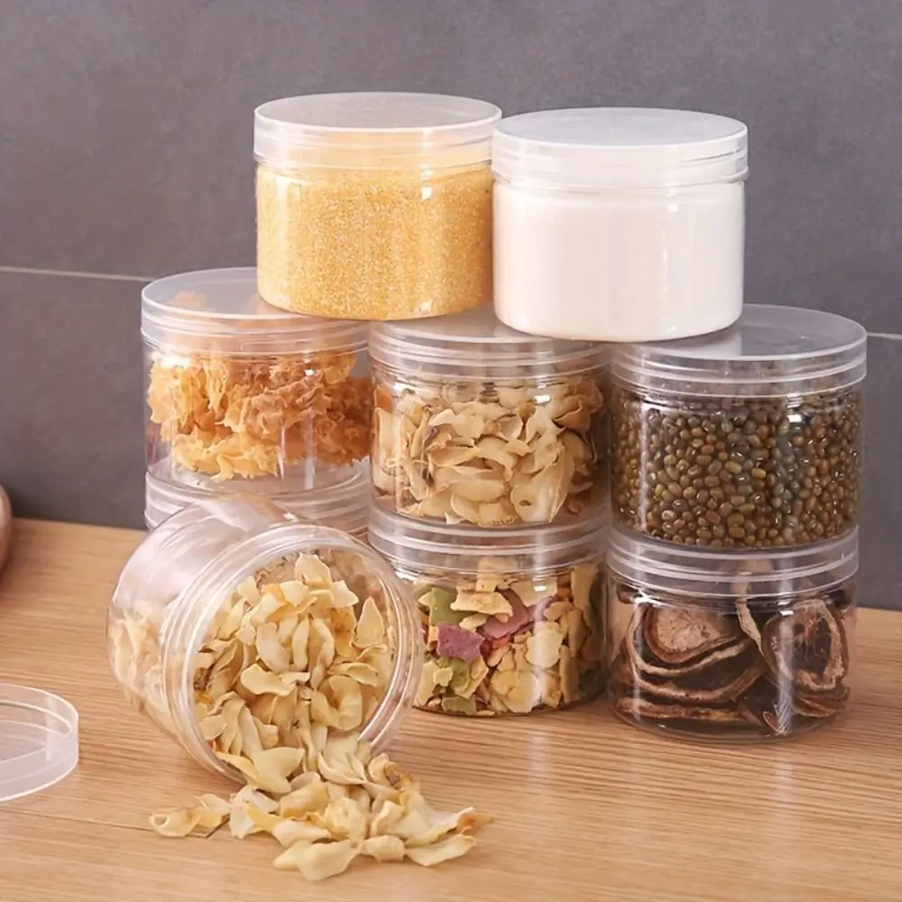 350ml Food Spices Container Plastic Transparent Miscellaneous Grain Tank Sealed Moisture-proof Food Preservation Tank Cereal