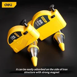 DELI 3M/6M  Magnetic Vertical Hammer Leveling Test Vertical Measuring Tool Telescopic Wire Coil Hanging Hammer Manual Tool