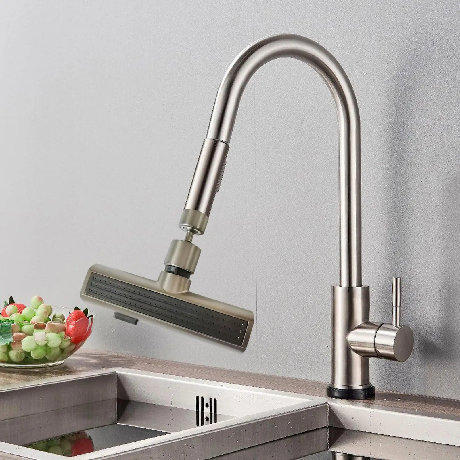 Waterfall Kitchen Faucet Portable 360° Rotatable Rotating Useful Convenient