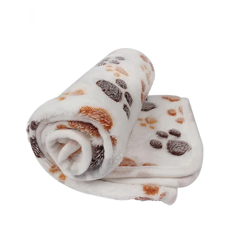 Zachte pluizige huisdierdeken van hoge kwaliteit, schattig cartoonpatroon, huisdiermat, warme en comfortabele deken voor kattenhonden
