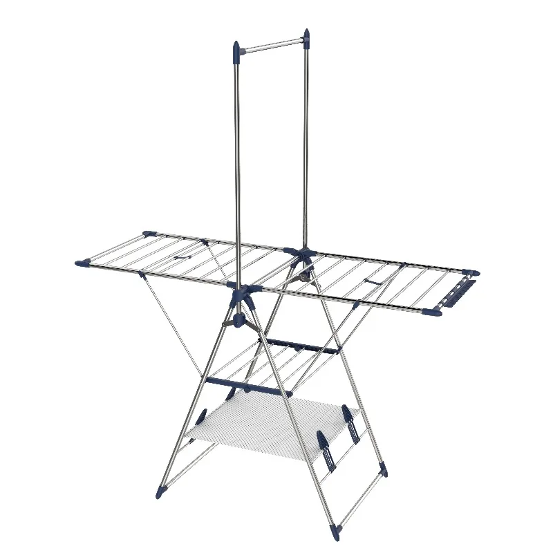 

Pull wire 14m drying space cloth rack larger laundry drying rack folding inverted drying rack