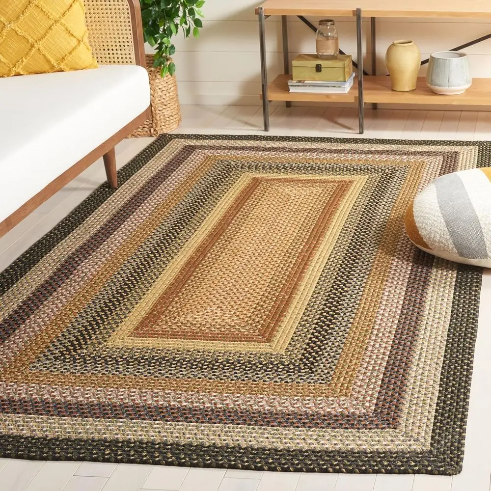 

Коврик для улицы из плетеной коллекции Rug Outdoor - 6' x 9', разноцветный, ручной работы, двусторонний, не линяет и легко чистится, идеально подходит для патио, заднего двора.