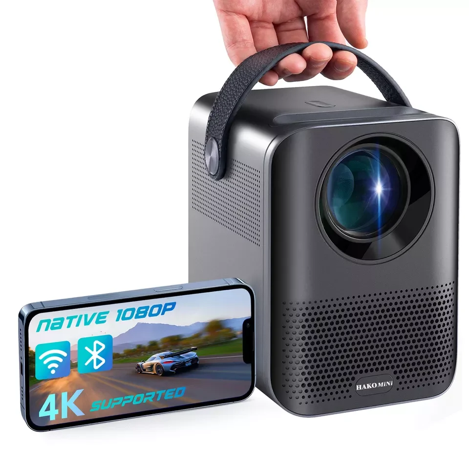 Mini PL3  Projector  1080P  2.4/5.0 GHz Wifi  with Netflix Certificate Android 10 Video Home LED Projector