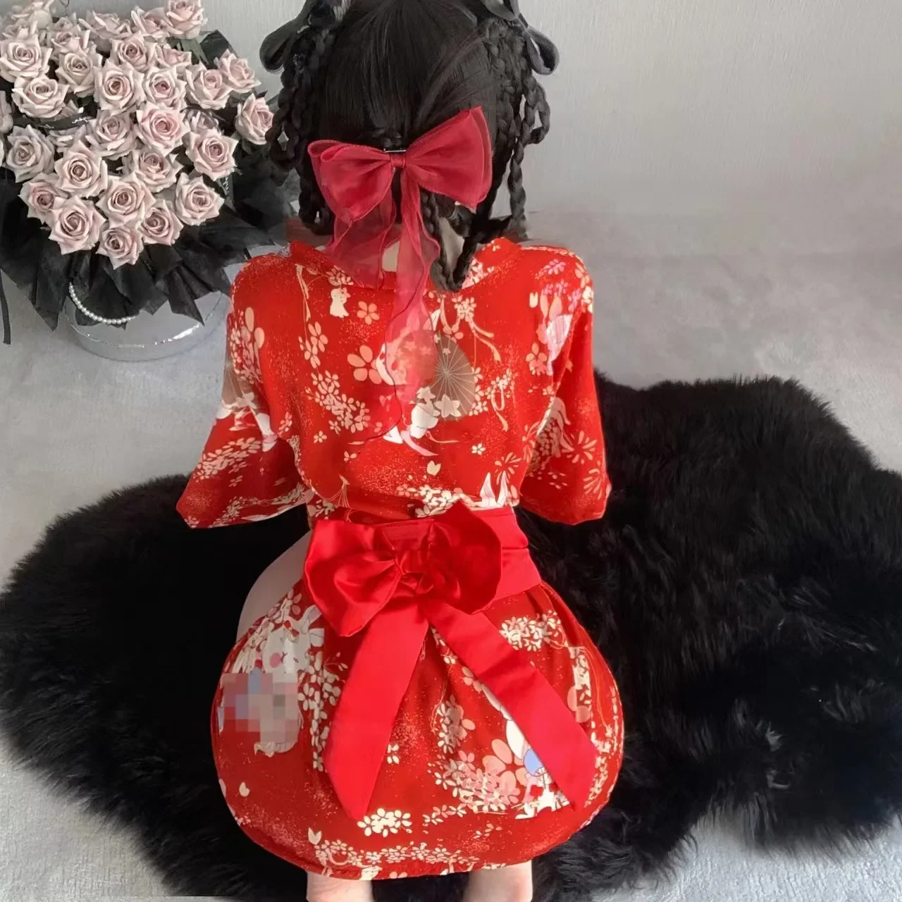 Sexy Kimonos for Women Japanese Exotic Lingerie Set Pajamas Anime Geisha Cosplay Temptation Outfit Sex Porno Role Play Uniform