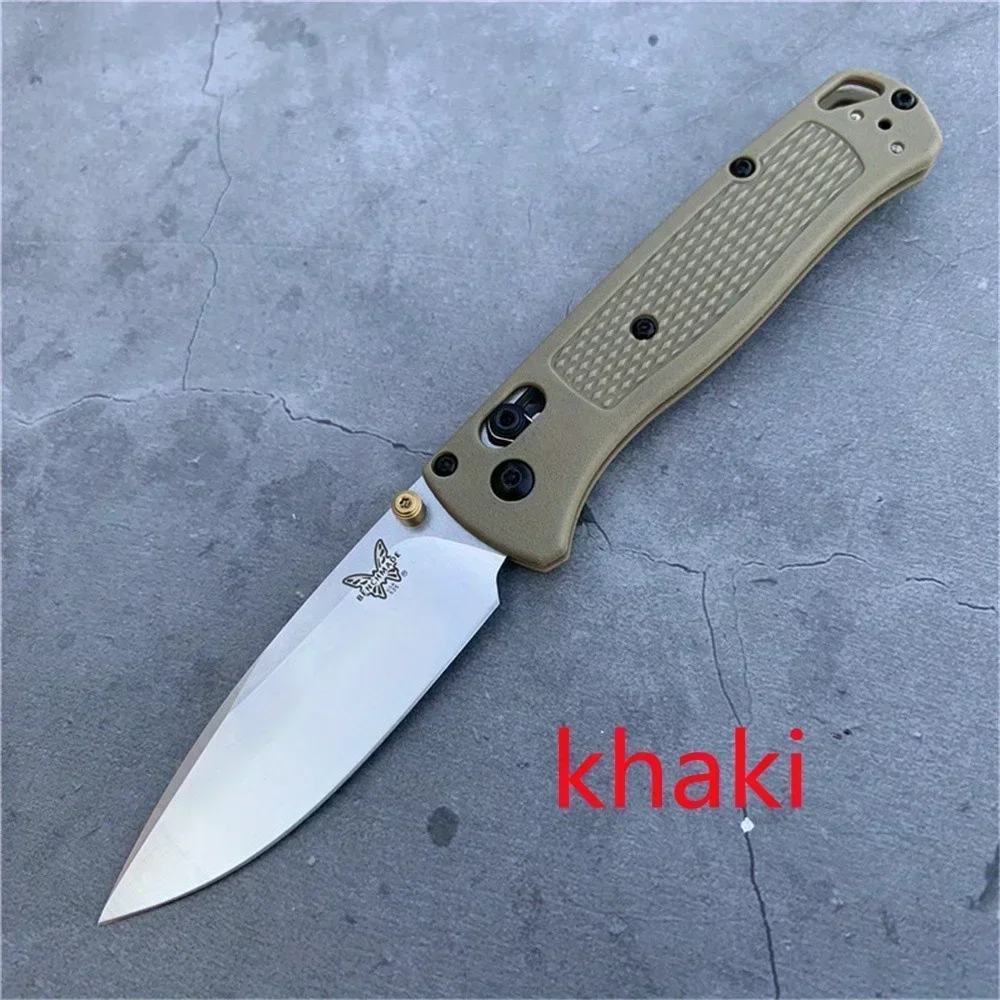 BM 535 Portable Folding Knife 440C Blade Nylon Fiber Handle Pocket EDC Outdoor Adventure Camping Knife Black Blade / White Blade