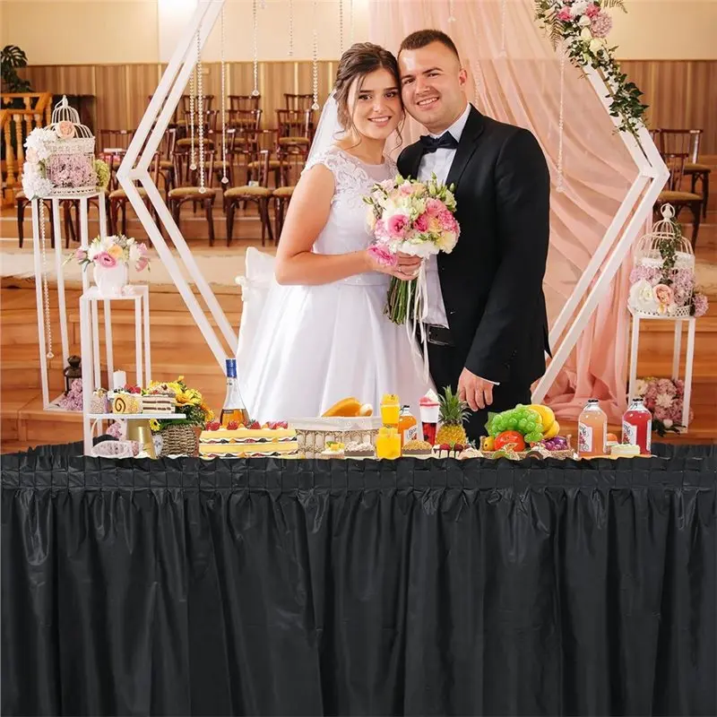 B23B Table Skirt Banquet Table Decor Skirt Party Table Skirt
