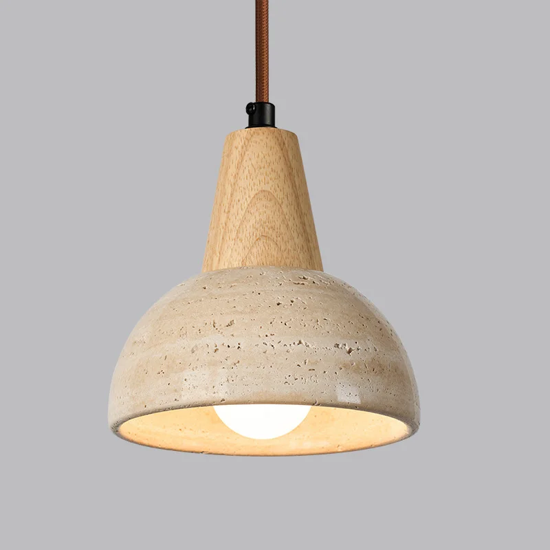 Wabi-Sabi Vintage Vintage Small Lamp Bedroom Bed Can Lift Yellow Cave Restaurant Bar Single Chandelier