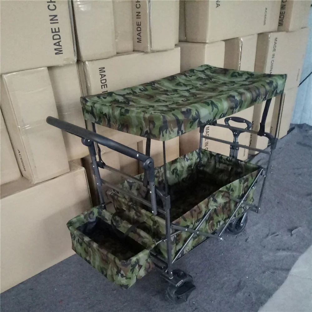 Portable Outdoor Camping Trolley Foldable Beach Wagon Carts for Sale view 2