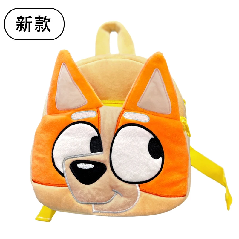 Bluey Kindergarten Children Schoolbag Cartoon Bingo Plush Backpack Family Backpack Picnic Travel Photo Snack Bag Children Gifts