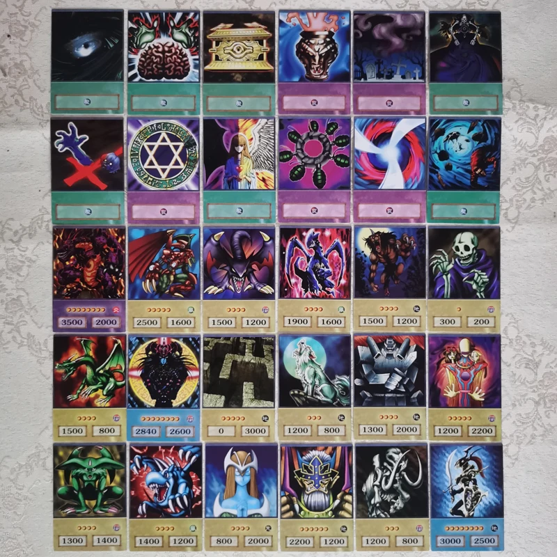 100PCS Yu Gi Oh Flash Card Japanese Different Anime Style Card Dueling Monsters Dark Magician DIY Game Collection Cards Toy Gift