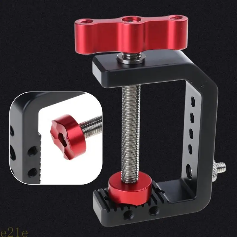 

E21E Photography C Clamp Adjustable Aluminum Alloy Clamp for Desktop Mount Camera