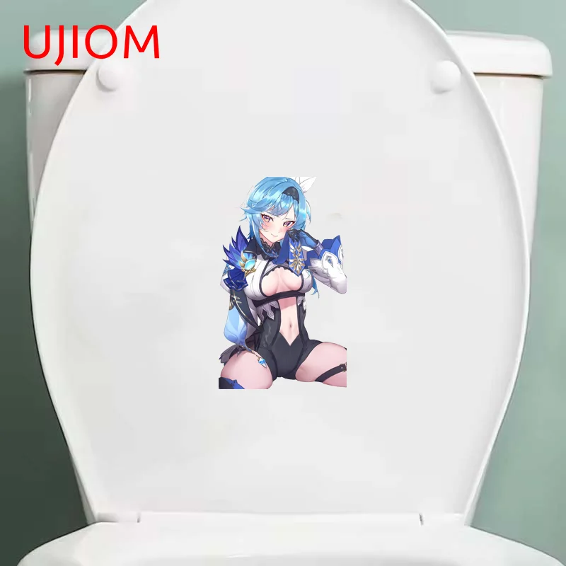 UJIOM Genshin Impact Eula Big Breasts Wall Sticker Exquisite Enchanting Sunscreen Living Room Decal Delicate Wallpapers For Kids
