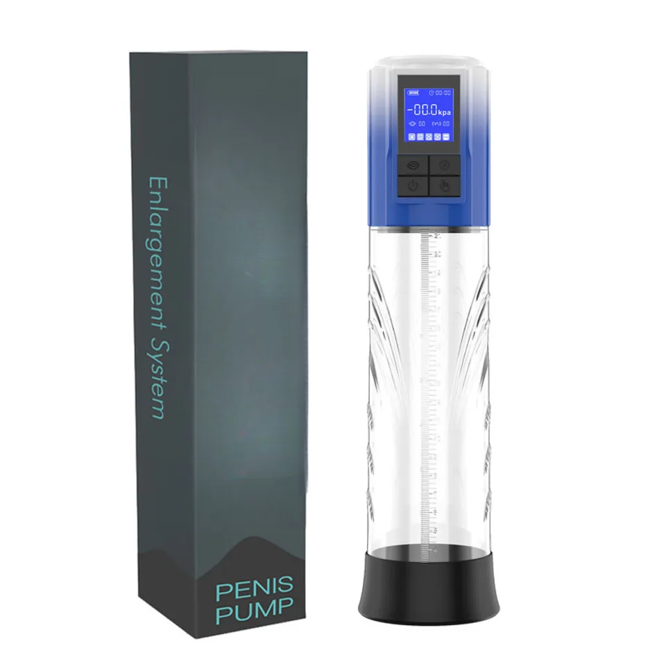 Passion PUMP Smart LCD Electric Vacuum Pump For Men USB Rechargeable Male Air Suction Trainer With Retail Box