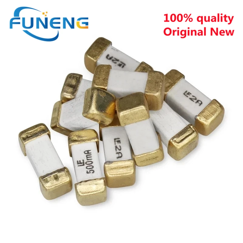 10PCS Gold foot 1808 125V 0451 SMD Fast blow Fuse 1A 2A 3A 4A 5A 6.3A 7A 8A 10A 0451 ultra-rapid fuses new original Gepyun