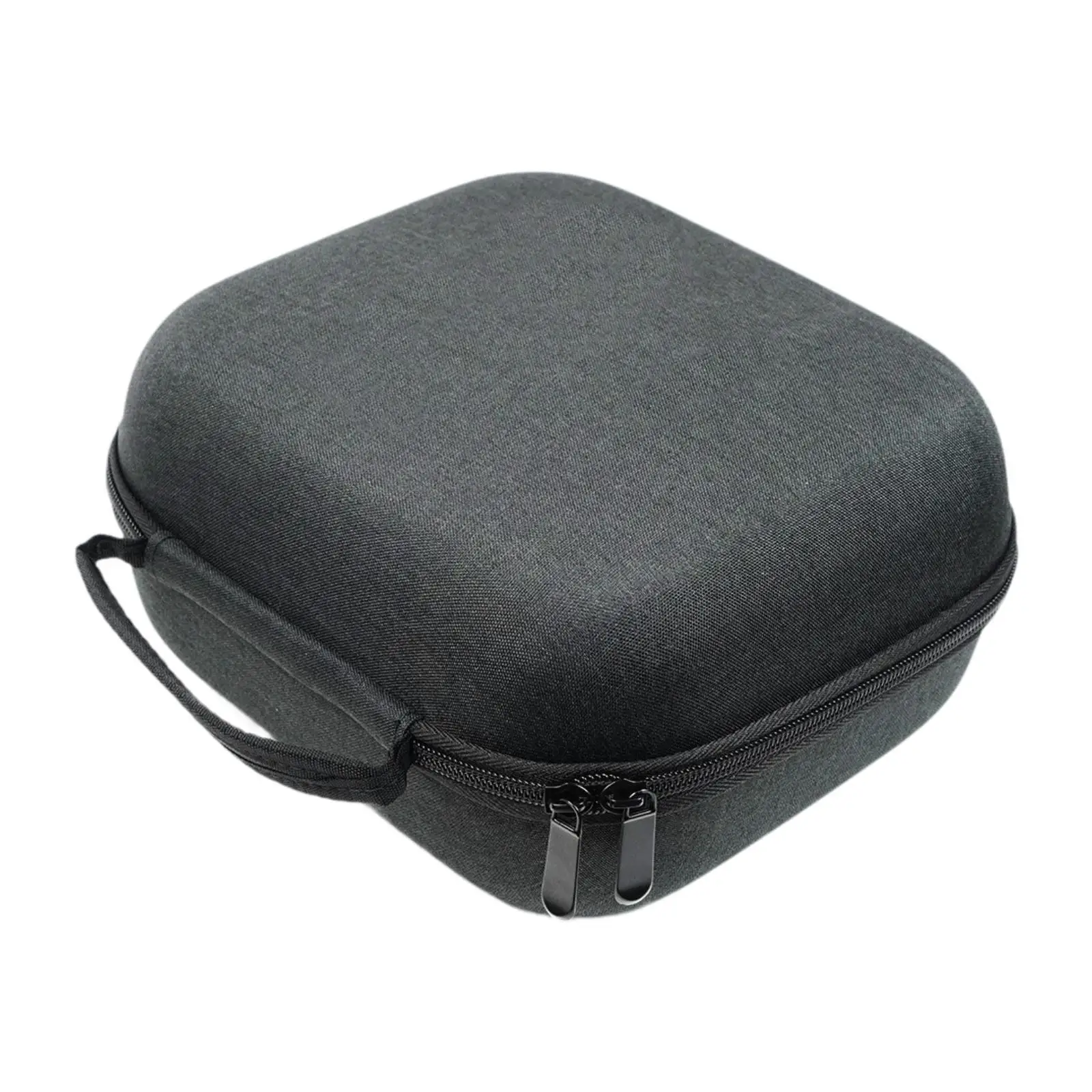 EVA Hard Carrying Case Black Waterproof Versatile Portable Accessories Double Zipper Closure Spacious Professional Hardshell