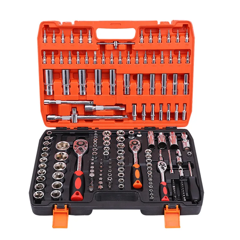 172 piece ratchet wrench set socket repair hardware toolbox