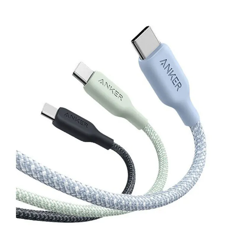 Anker 5A Dual Type C Fast Charging Cable 240W Braided Data Cable for iPhone 15 15 Pro Android MacBook Pro