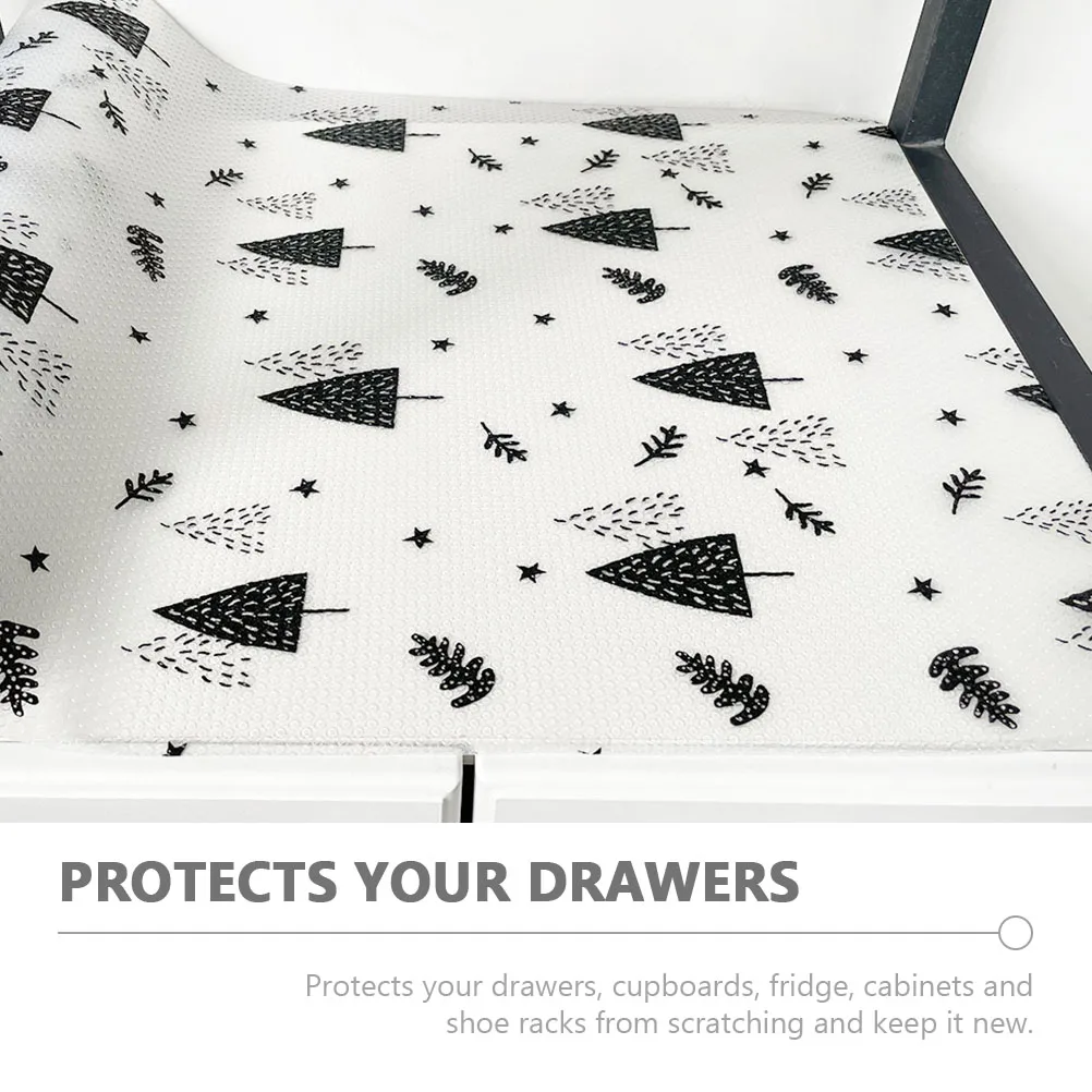 

EVA Waterproof Mats 45X100CM Leaf Dot Tree 3 Rolls Kitchen Cabinet Liners Non slip Fridge Drawer Pads Protect Scratches Storage