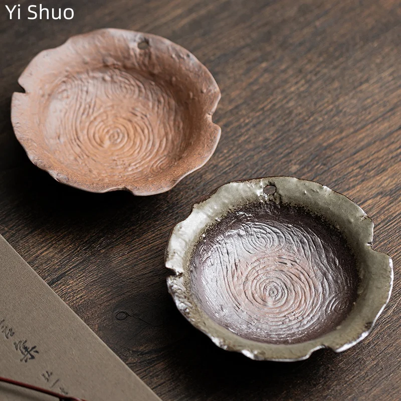 

Old Rock Clay Teapot Stand Accessories Ceramic Teapot Holder Teapot Mat Dry Brewing Tray Small Tea Table Tea Tra