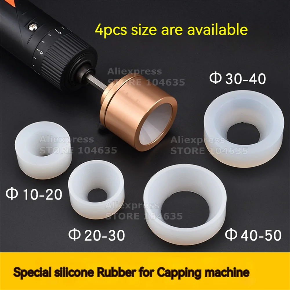 Cap Schroefklauwflesdop Adoptor Van Capping Machine Siliconen Capping Chuck 10-50Mm Anti-Slijtage