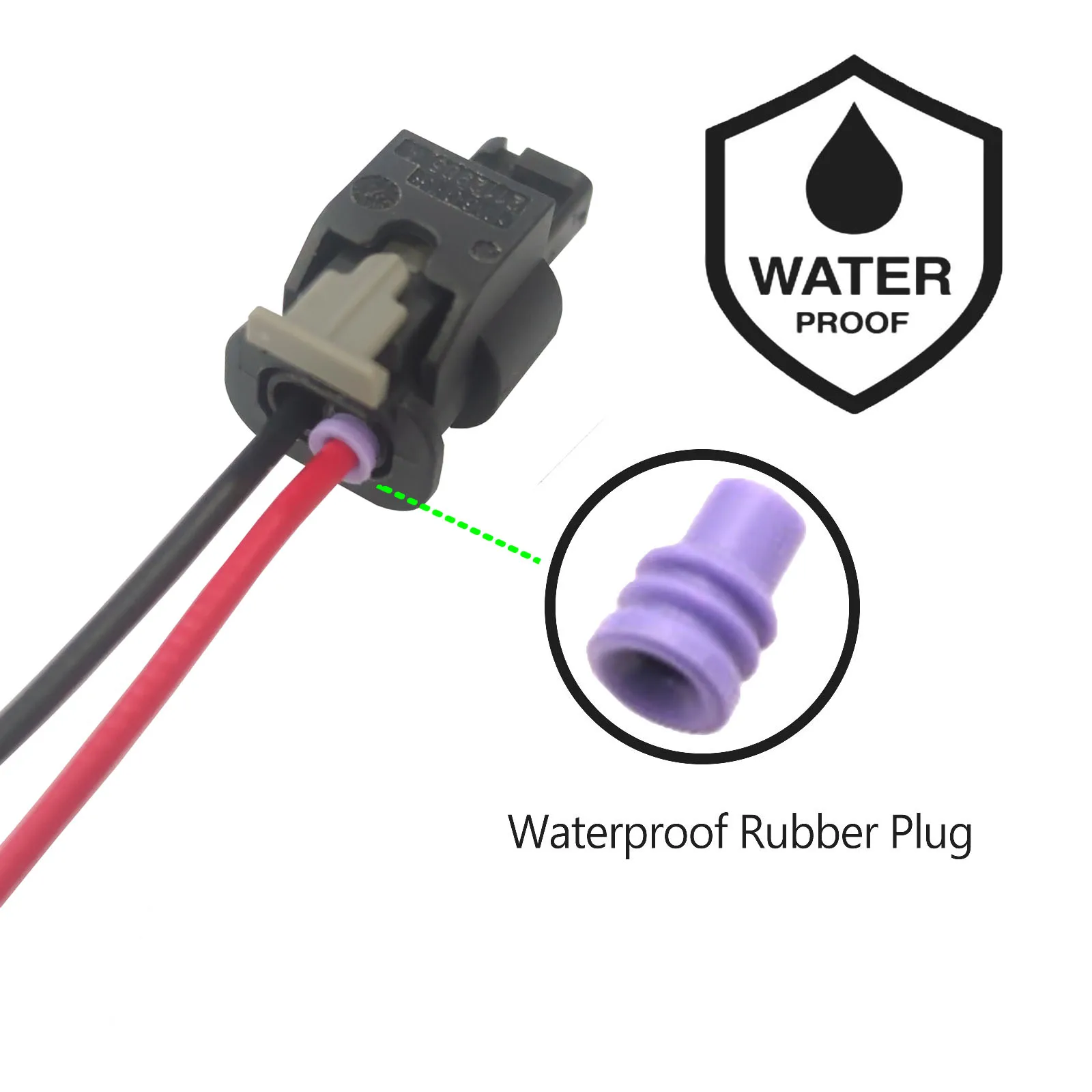 2Pcs 2-Pin Connector Plugs For Audi VW Transporter T6 Seat Skoda Mercedes W204 S204 W212 S212 Fog Light 4F0973702