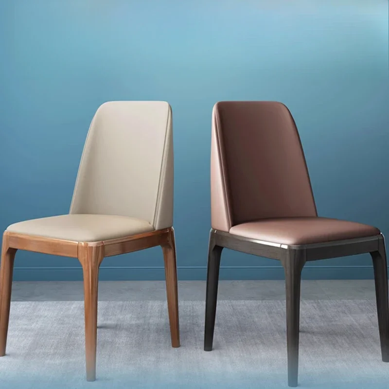 

Restaurant Minimalist Dining Chair Legs Upholstered Simple Household Dining Chair Hotel Modern Cadeiras De Jantar Furniture