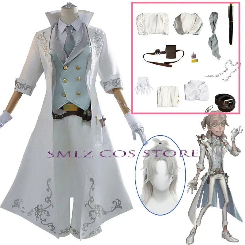 

❤️❤️❤️Prisoner Luca Balsa Cosplay Game Identity V Paranormal Detective Luca Costume Trench Uniform Suit Party Role Play Cl❤️⭐️❤️