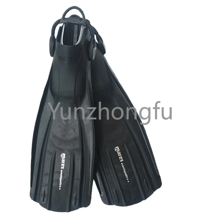 Four-Line Diamond Fluorescent Color Diving Flippers Professional Adjustable Spring Flippers