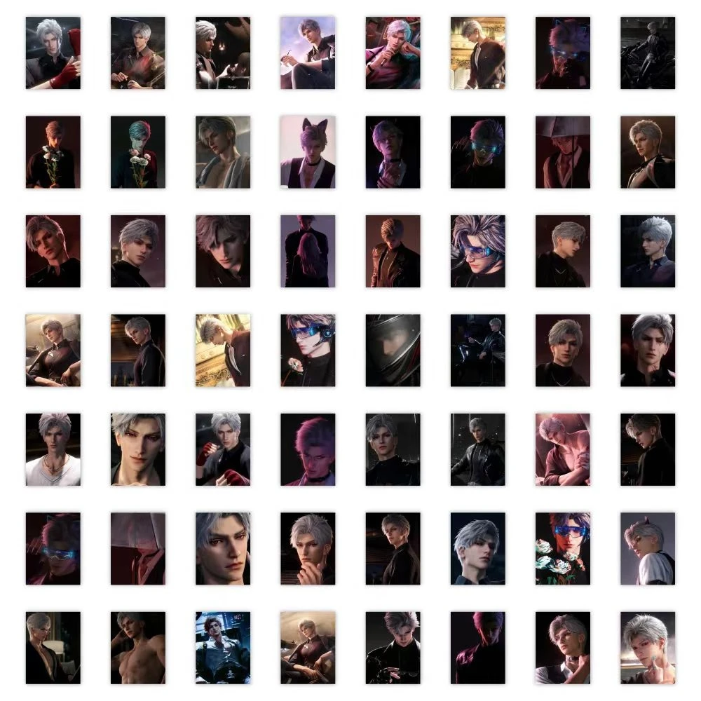 60Pcs/Set Love and Deepspace Sylus Qin Che Stickers Toy Waterproof Computer Mobile phone Luggage Sticker gift