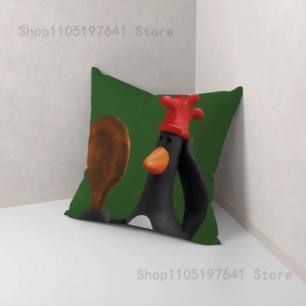 F-Feathers M-McGrawS 枕カバーかわいい漫画アニメ周辺機器寝室ソファ装飾クッションカバーソフトクッションカバー