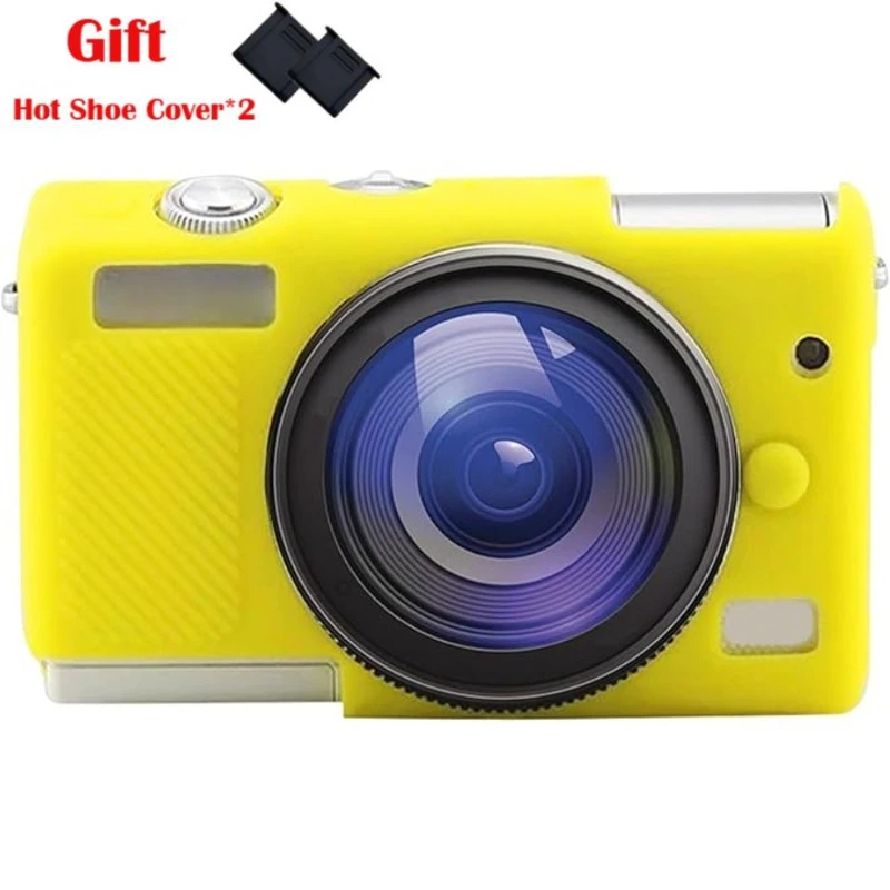 

For Canon EOS M100 Soft rubber camera bag Silicone Caseos m100 Soft Rubber Sleeve + Hot Shoe Cover