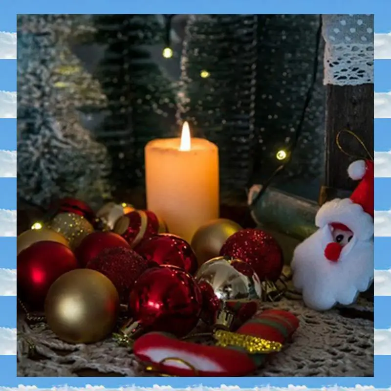 

A11I 250Pcs Christmas Tree Decorations Balls Bauble Xmas Party Hanging Ball Ornaments Christmas For Home New Year Gift