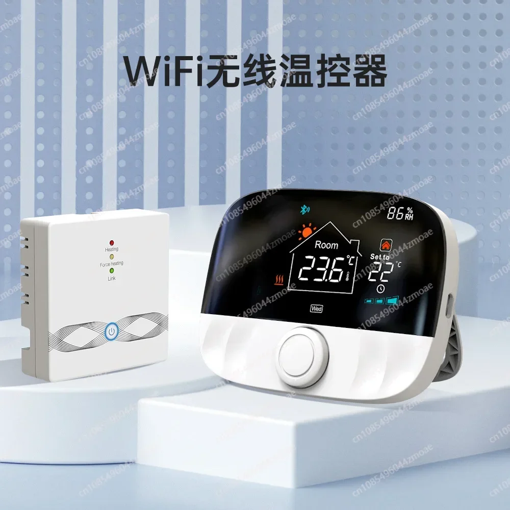 WiFi Wireless Thermostat RF433 Plumbing Gas Boiler Thermostat with Alexa Google Support