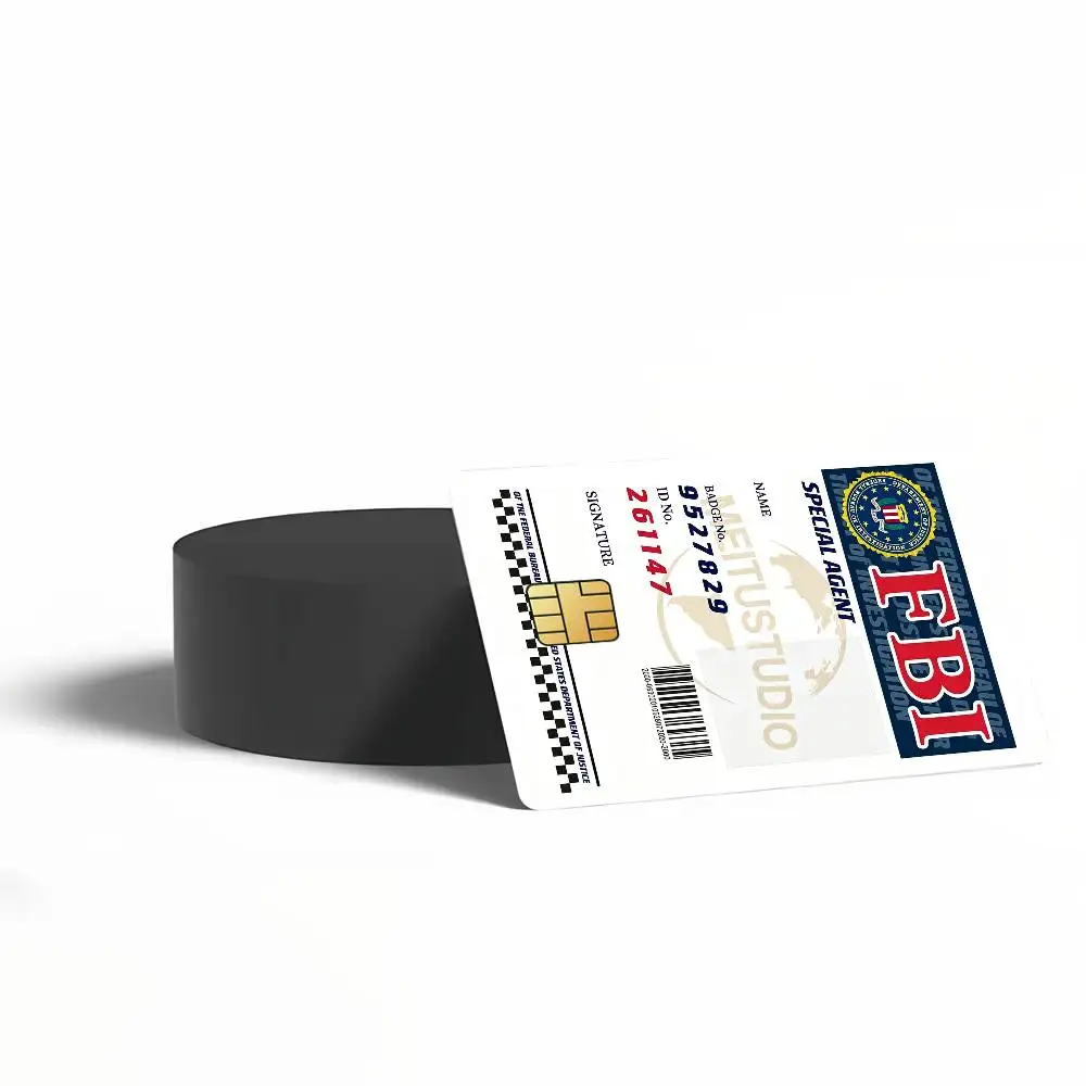 F-Federal Bureau of Investigation FBI Card Stickers for Bank Access Protective Waterproof Film Cover Sticker Surprise Gift