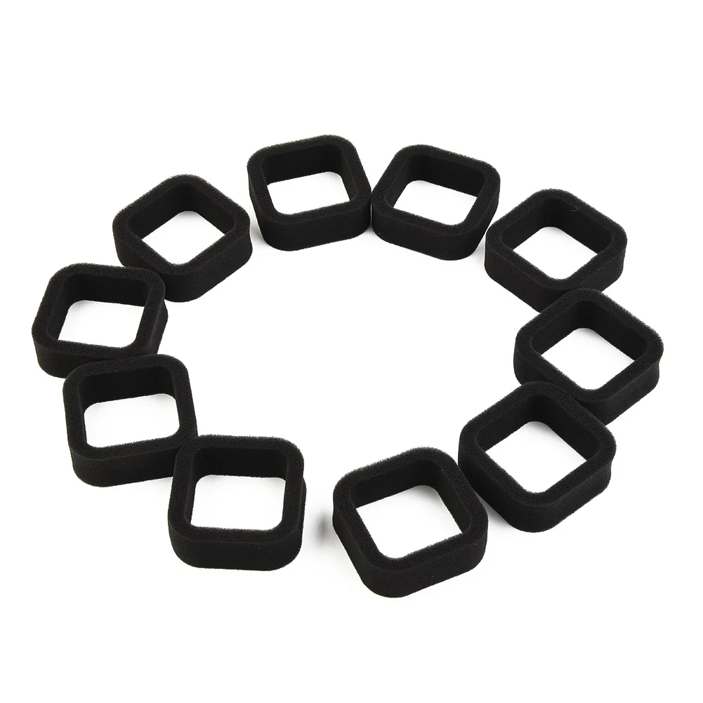 10pcs/lot Air Filters For TH23D Para11010 2530 Black String Trimmer Parts 60x60x20mm Summer Gardening Tools Replacements