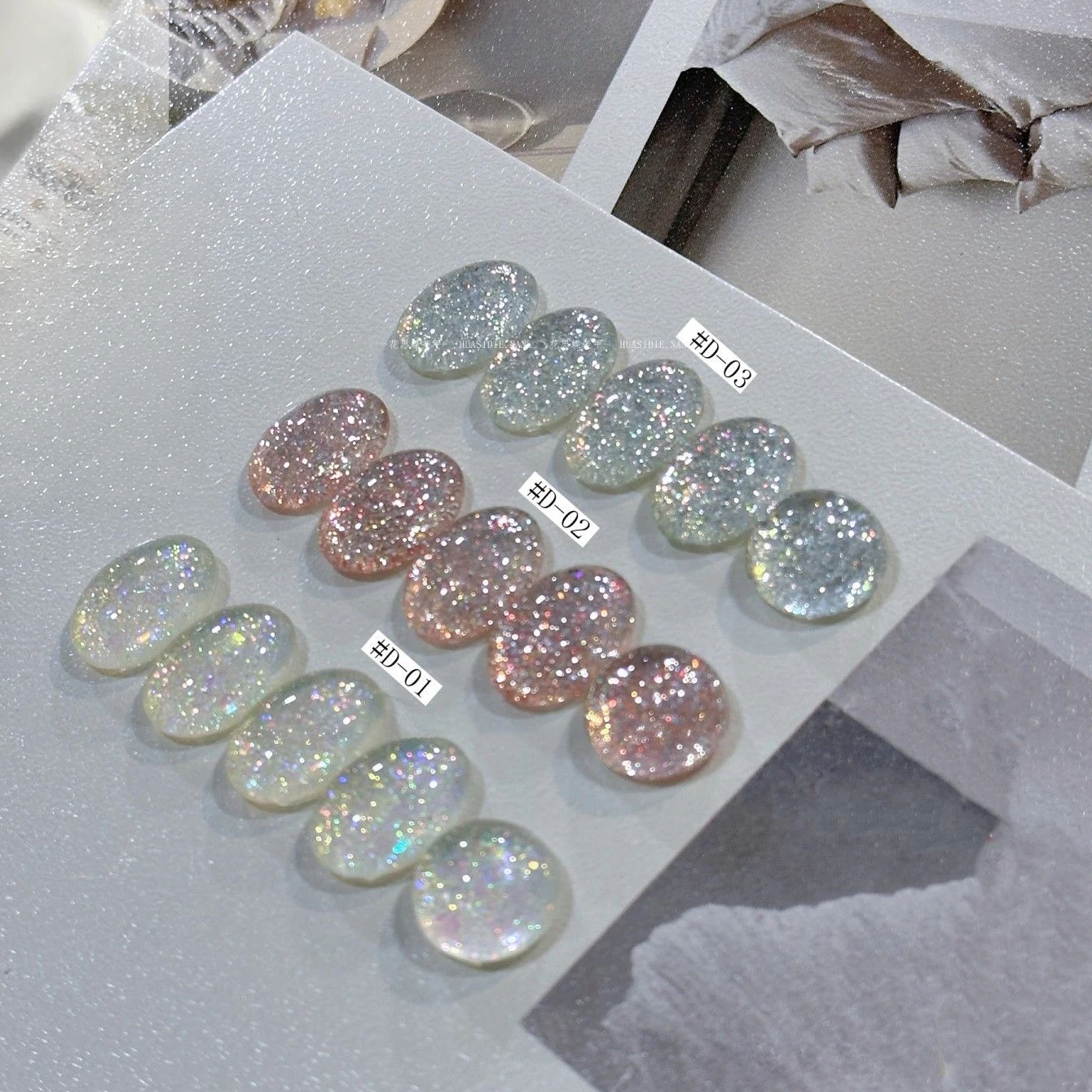 MlANEl 12 مللي نمط فني عصري للأظافر أبيض لامع بتصميم Rhi أظافر أظافر فنية للاستخدام المنزلي مستلزمات صالون التجميل