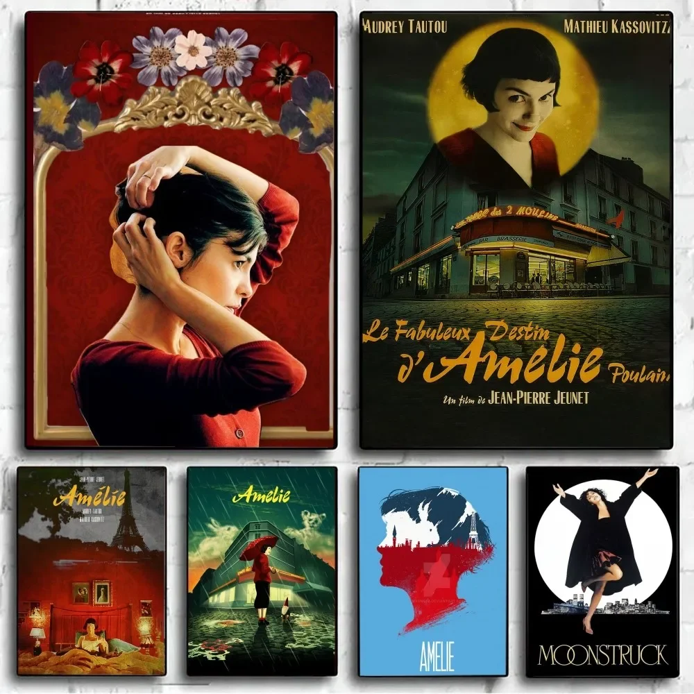 Amelie Classic Movie Poster No Framed Poster Kraft Club Bar Paper Vintage Poster Wall Art Painting Bedroom Study Stickers