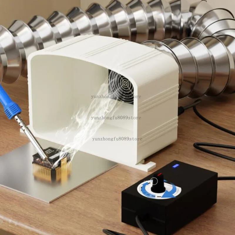 Industrial Desktop Fume Extractor, Flexible Hose Fume Absorber for Welding Soldering Smoke Removal