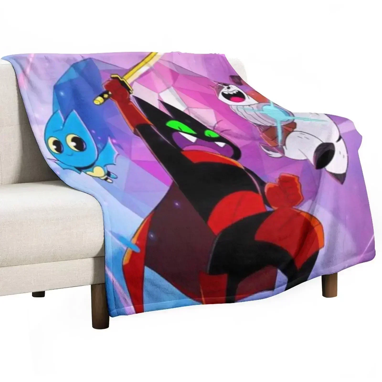 Mao Mao, Heroes of Pure Heart Throw Blanket Thin Beach Hairys Softest For Sofa Thin Vintage Blankets