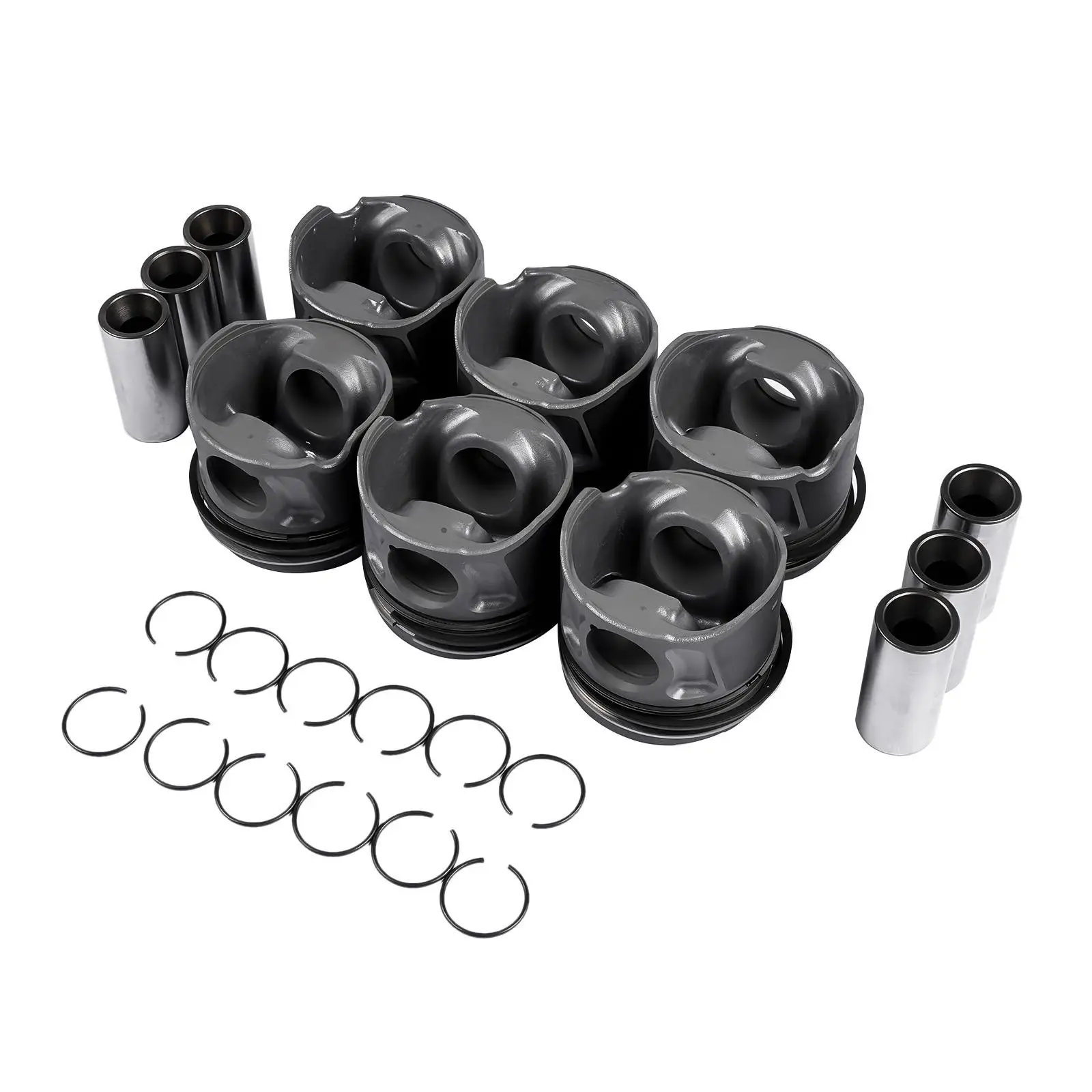 AP01 6PCS Pistons w/ Ring For Ram 1500 Jeep Grand Cherokee WK2 3.0L V6 2014-2018 68147230AA